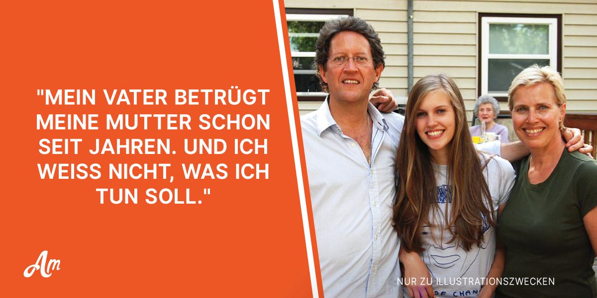 Sohn findet heraus, dass sein Vater seine Mutter betrügt fragt sich